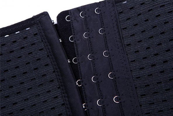 Bel İnceltici Korse Vücut Şekillendirici Doğum Sonrası Toparlayıcı Katlanmayı Önleyici 4 Adet Çelik Balenli - 10