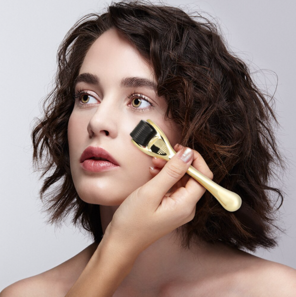 Dermaroller 540 İğneli Derma Roller System Cilt Yüz Yenileme Bakım Masaj Seti Aleti - 1