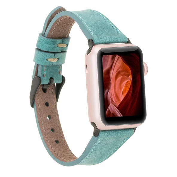 Apple Watch Uyumlu Deri Kordon 42-44-45mm Slim CZ12