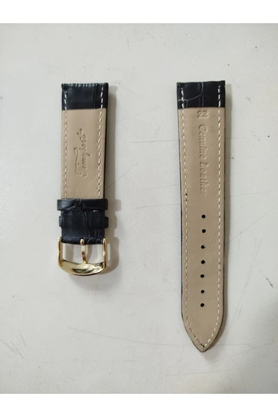 Deri Kordon Saat Kayışı Siyah 22 Mm Dks22 - 3