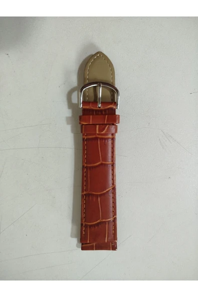 Deri Kordon Saat Kayışı Kahverengi 22 Mm Dkk22 ürün görseli 1