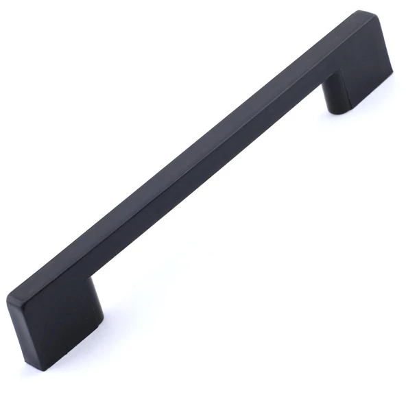 (SERT PLASTİK) Siyah Mobilya Mutfak Dolabı Çekmece Dolap Kulpu Kulbu Kulpları 10 Adet 192 Mm - 3