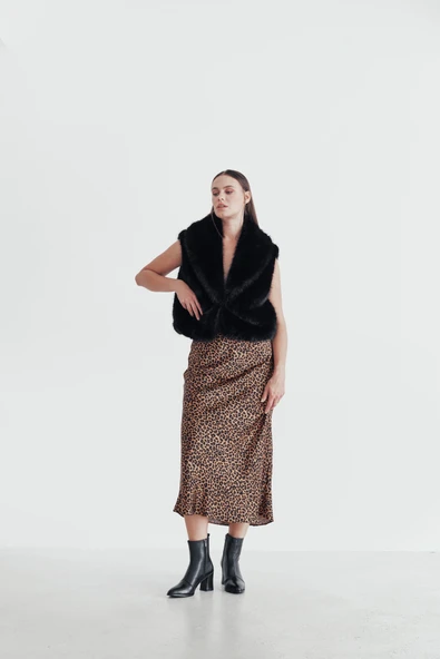 Muggo CHEVY Garantili Hakiki Deri Fermuarlı Topuklu Kadın Bot - 12