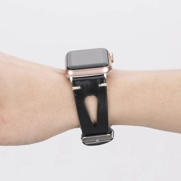 Apple Watch Uyumlu Deri Kordon 42-44-45mm 42BA2 RST1 - 5