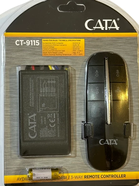 Cata CT-9115 3'Lü Aydınlatma Kumandası (4 Adet) - 2