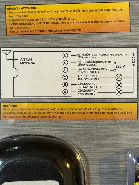 Cata Ct-9115 3'Lü Aydınlatma Kumandası - 3