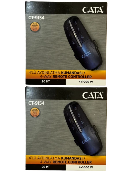 Cata CT-9154 4'Lü Aydınlatma Kumandası (2 Adet)