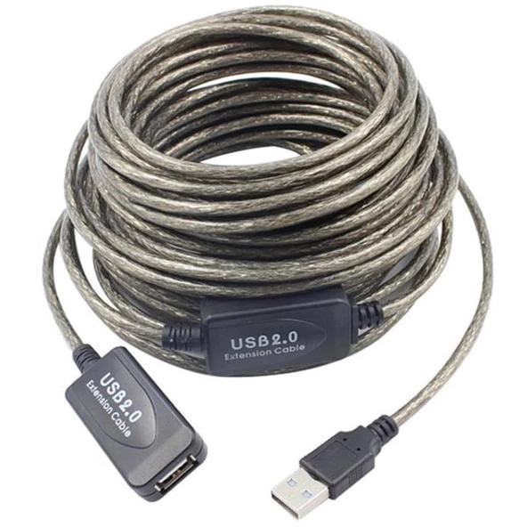 Aktif USB Dişi Erkek Uzatıcı Uzatma Ek Kablosu 15 Metre - 2