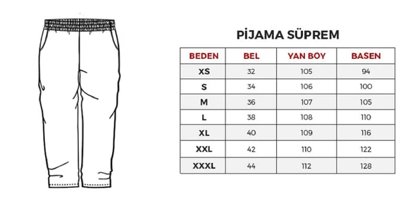 U.S. Polo Assn. 18738 Erkek Bordo Patlı Pijama Takım - 8