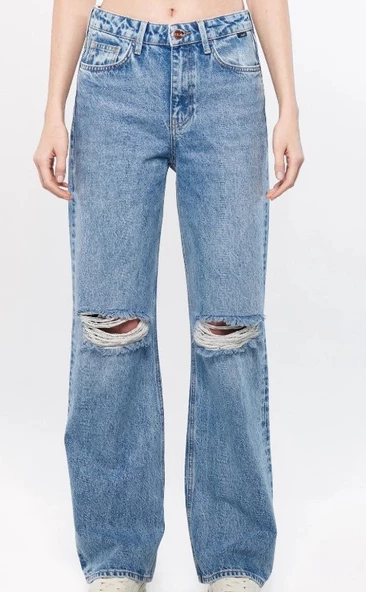 Mavi California Gölgeli Açık Street Jean Pantolon 1010125-83757 - 2