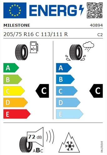 Milestone Wintide 205/75 R16C 113/111R Kış Lastiği - 2025 - Resim 2