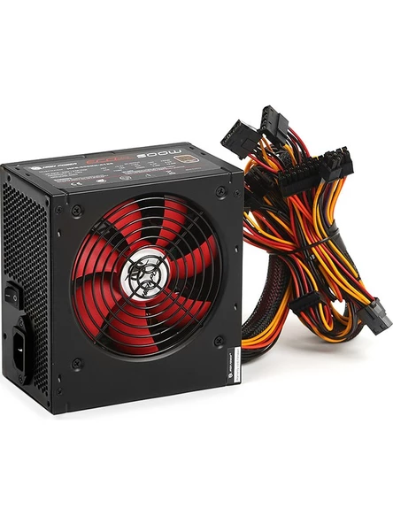 High Power 500W 80+ Bronze Kırmızı Fanlı Güç Kaynağı (HPE-500BR-A12S)