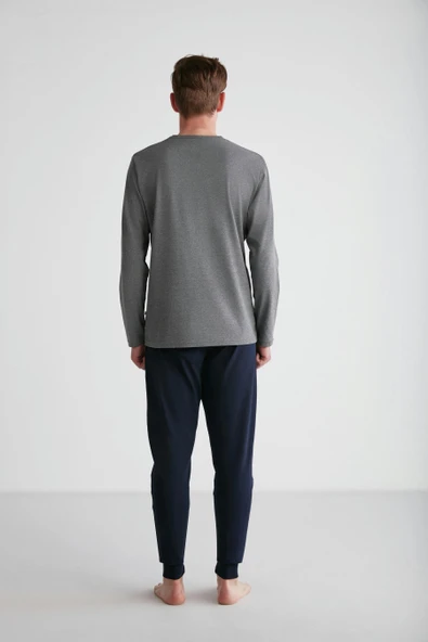U.S. Polo Assn. 18725 Erkek Yuvarlak Yaka Pijama Takım - 6