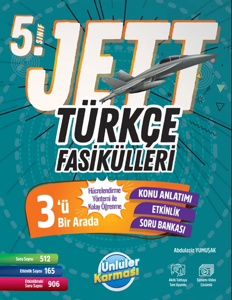 ÜNLÜLER KARMASI 5.Sınıf Jett Türkçe Fasiküller Soru Bankası