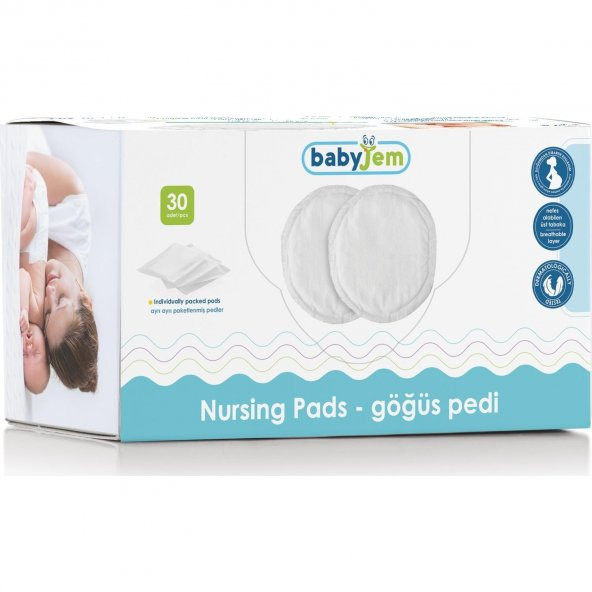BabyJem Göğüs Pedi 30lu