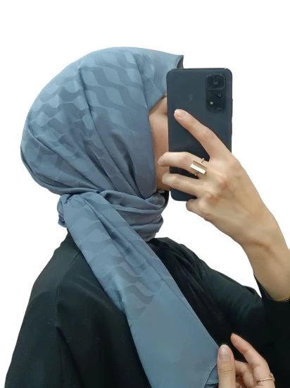 JAKARLI SU YOLU DESENLİ ŞAL 1032 - 3