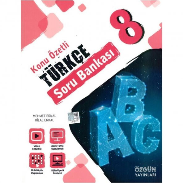 Özgün Yayıncılık 8. Sınıf Türkçe Konu Özetli Soru Bankası
