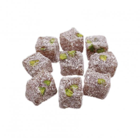 Çifte Kavrulmuş Lokum Antep Fıstıklı 500 G