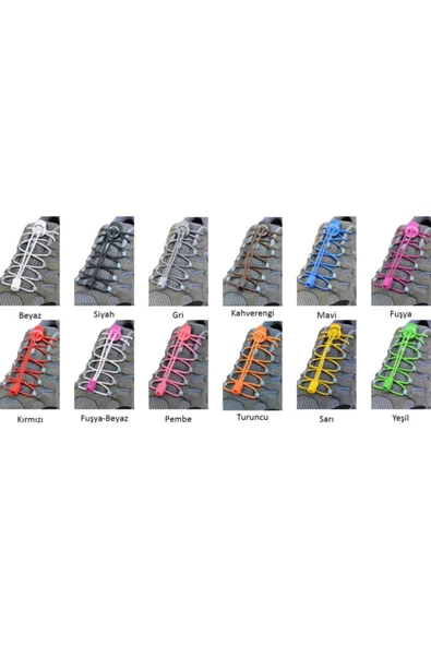 Magic Locks Beyaz Kilitli Elastik Akıllı Bağcık - 11