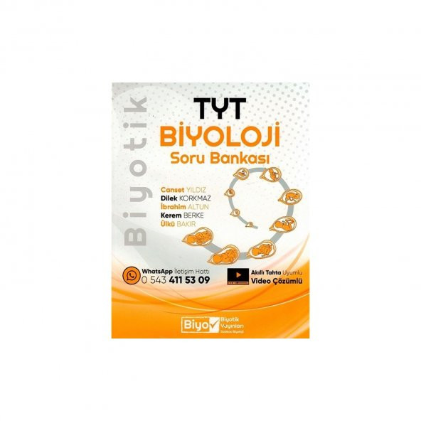 Biyotik Yayınları Tyt Biyoloji Biyotik Soru Bankası - Canset Yıldız - 1