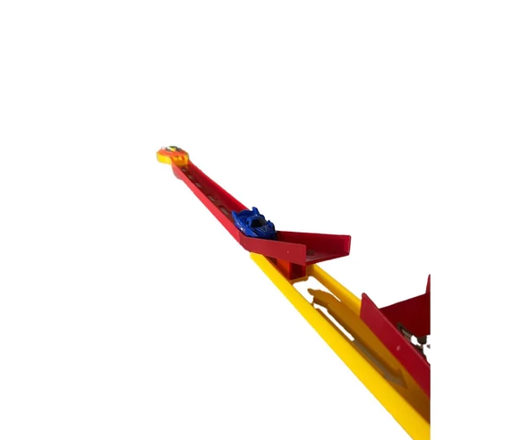 Oyuncak Araba Fırlatma Pisti 122 Cm Ve 2  Araba - 5