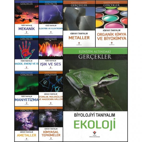 Tübitak Popüler Fizik-Kimya-Biyoloji Tanıyalım 11 Kitap Set - 1