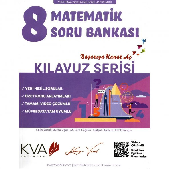 Koray Varol Kva Kılavuz Serisi 8. Sınıf Matematik Soru Bankası - 1