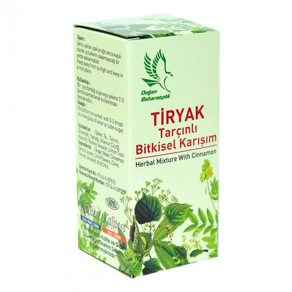 Doğan Tiryak Tarçınlı Bitkisel Karışım 50 cc - 4