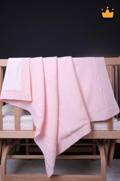 Babyhola %100 Pamuk Astarlı Triko Kız Erkek Bebek Battaniye Tv Battaniyesi 13518 - 7