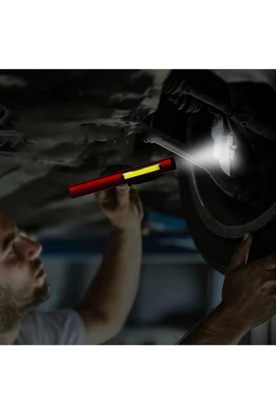 Kalem Şeklinde Şarj Edilebilir EL Feneri Güçlü Mıknatıslı Hem Ortam Aydınlatma Hem Fener Kamp Lamba - 4