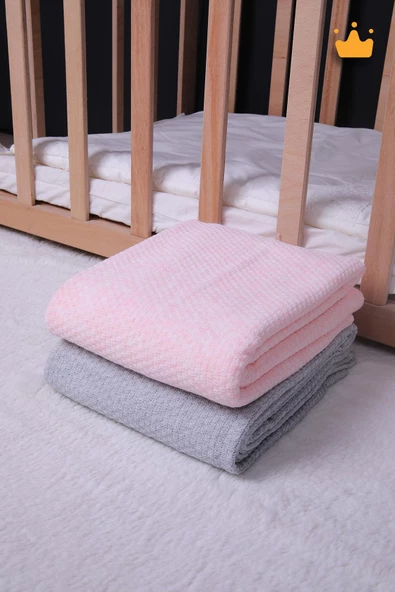 Babyhola %100 Pamuk Astarlı Triko Kız Erkek Bebek Battaniye Tv Battaniyesi 13518 - 6