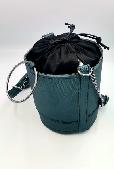 Monalisa Home Patlı Kadın Silindir Siyah Çanta ürün görseli 1