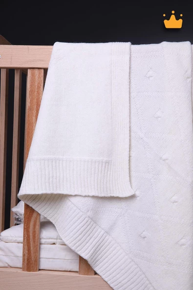 Babyhola 90x100cm Triko Kız Erkek Bebek Battaniye Tv Battaniyesi 13784 - 3