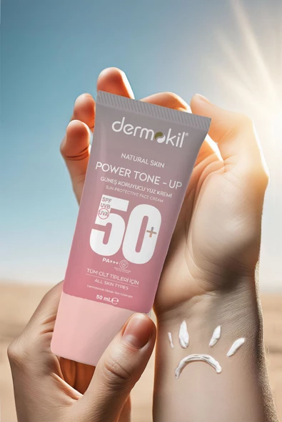 Dermokil Power Tone-Up Güneş Koruyucu Yüz Kremi 50+Spf - 4