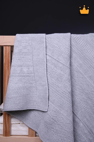 Babyhola 90x100cm Triko Kız Erkek Bebek Battaniye Tv Battaniyesi 13786 - 9