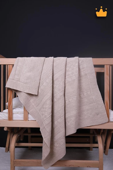 Babyhola 90x100cm Triko Kız Erkek Bebek Battaniye Tv Battaniyesi 13786 - 2