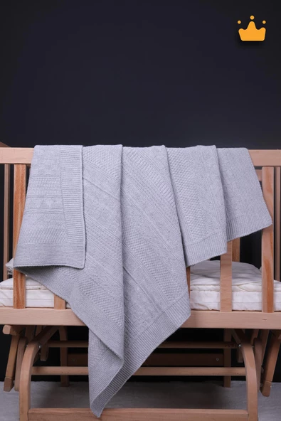 Babyhola 90x100cm Triko Kız Erkek Bebek Battaniye Tv Battaniyesi 13786 - 4