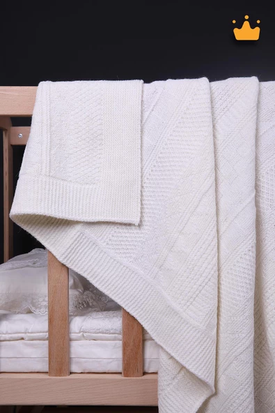 Babyhola 90x100cm Triko Kız Erkek Bebek Battaniye Tv Battaniyesi 13786 - 8