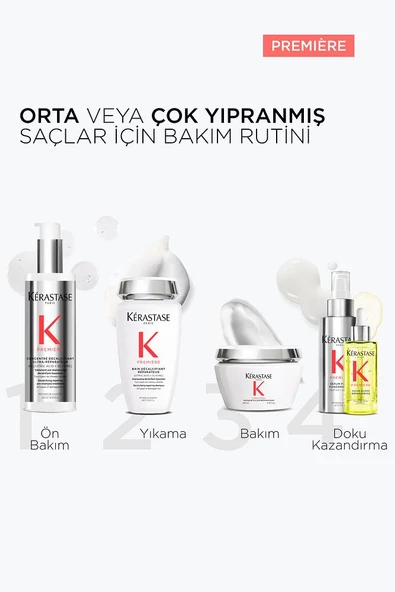 Premiere Fondant Fluidite Reparateur Onarım Sağlayan Saç Bakım Kremi 200 ml - 3