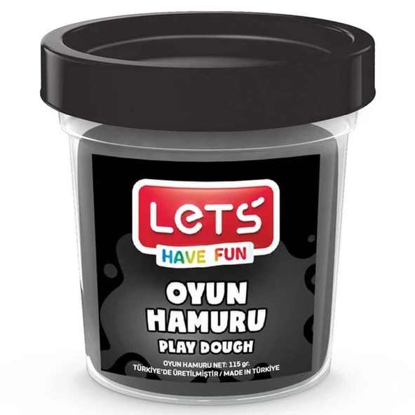 Lets Oyun Hamuru  115gr Siyah