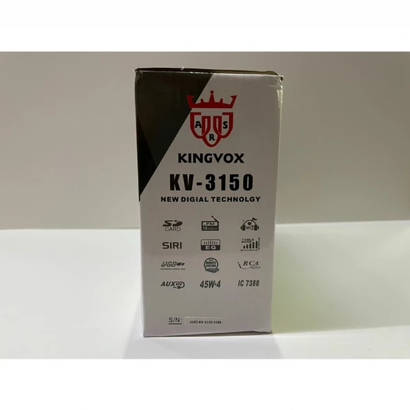 KİNGVOX KV-3150 BT USB SD AUX EQ RENK DEĞİŞTİREBİLEN OTO TEYP - 3