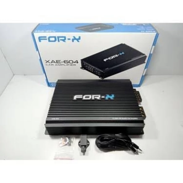 FOR-X XAE-604 AB CLASS OTO ANFİ XAMFİ – 4X 60 RMSSES VE BASS AMFİSİ - Resim 3