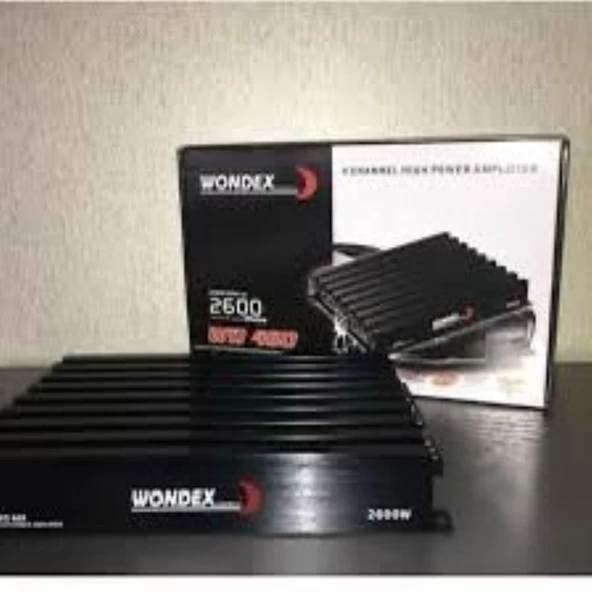 WONDEX WX-3500.4 3000 WAT 4 KANAL PROFESYONEL OTO AMFİ 4X70W RMS 2OHM - 3