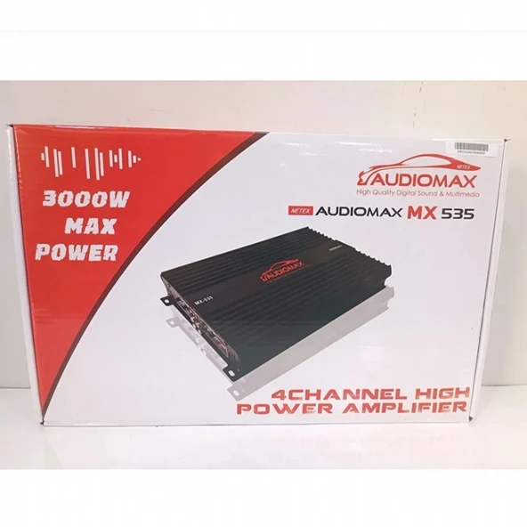 AUDIOMAX MX535 4 KANAL 3000 ARAÇ SES SİSTEM AMFİSİ - 4