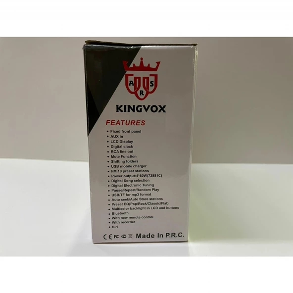 KİNGVOX KV-3150 BT USB SD AUX EQ RENK DEĞİŞTİREBİLEN OTO TEYP - 2
