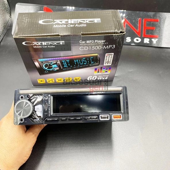 Cadence Oto Teyp Bluetoothlu Çift Usbli 60X4 Watt Aux Çıkışlı Sese Duyarlı Rgbli - 3