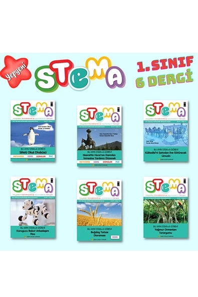 Sadık Uygun Yayınları 1.Sınıf Stem+A Fasikülleri (6 FASİKÜL)