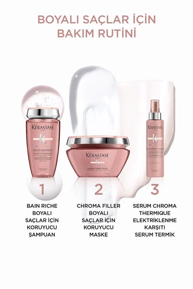 Kerastase Chroma Absolu Boyalı Saçlar İçin Yoğun Gözeneklik Önleyici Dolgunlaştırıcı Saç Maskesi 200 ml - 7