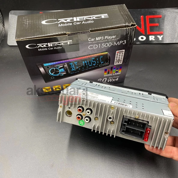 Cadence Oto Teyp Bluetoothlu Çift Usbli 60X4 Watt Aux Çıkışlı Sese Duyarlı Rgbli - 4