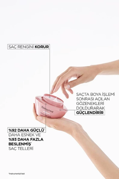 Kerastase Chroma Absolu Boyalı Saçlar İçin Yoğun Gözeneklik Önleyici Dolgunlaştırıcı Saç Maskesi 200 ml - 4